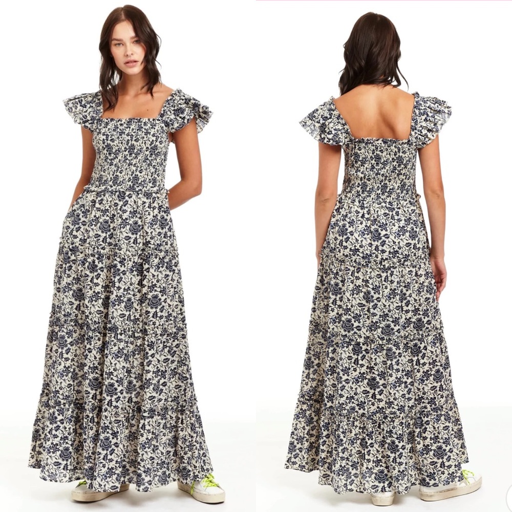 Anthropologie Love The Label Gaya Smocked Dress